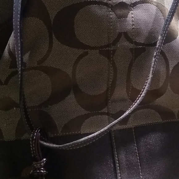 Coach purse brown/tan medium - Picture 5 of 8